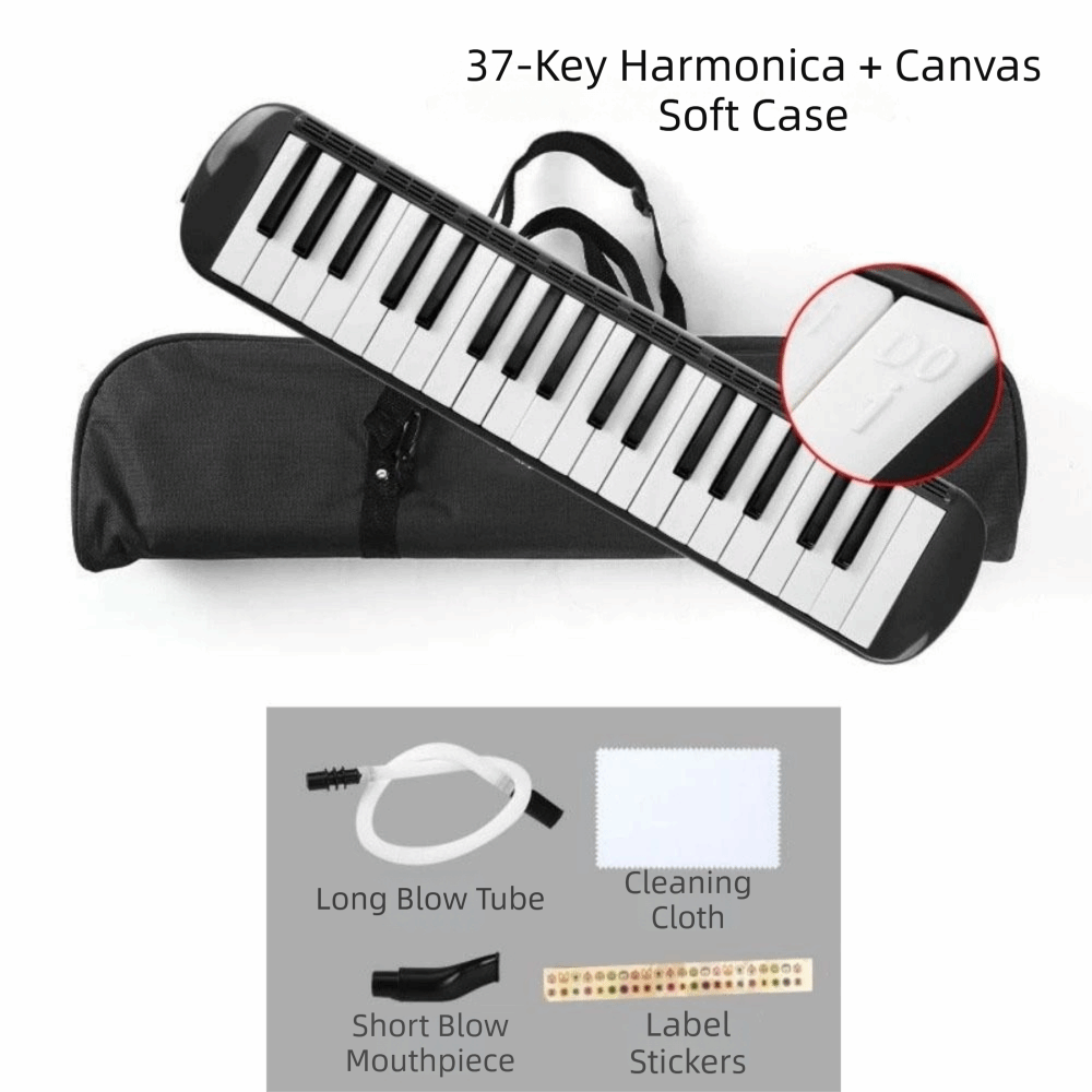 Musical Instrument Melodica - Melodica 37 touches, instrument portable enveloppé