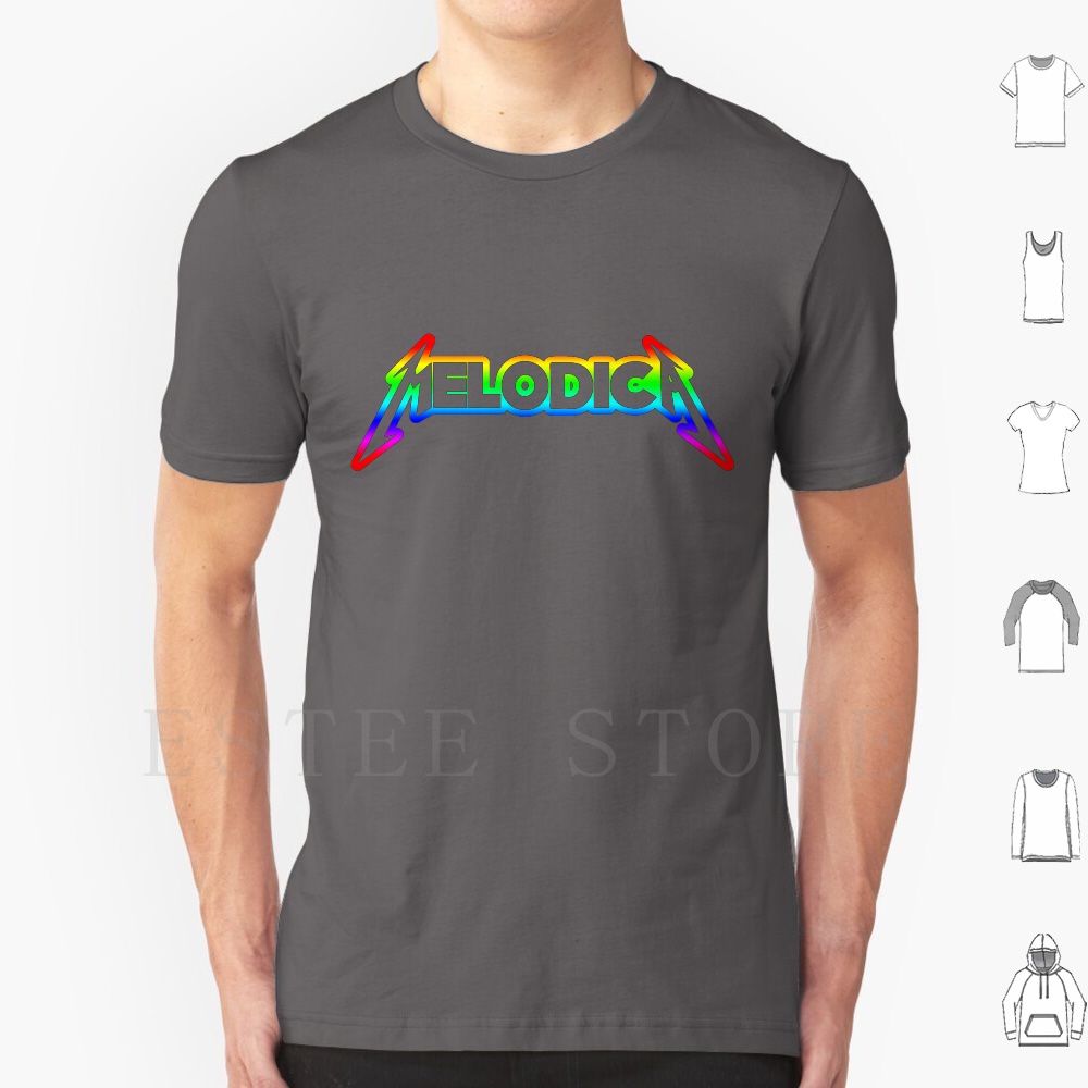 Musical Instrument Jokes - Arc-en-ciel mélodica t-shirt imprimé coton mélodica