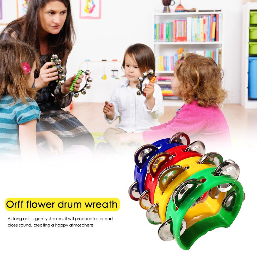 Musical Instruments Game - 4 pièces tambourin Jingles hochet cloche