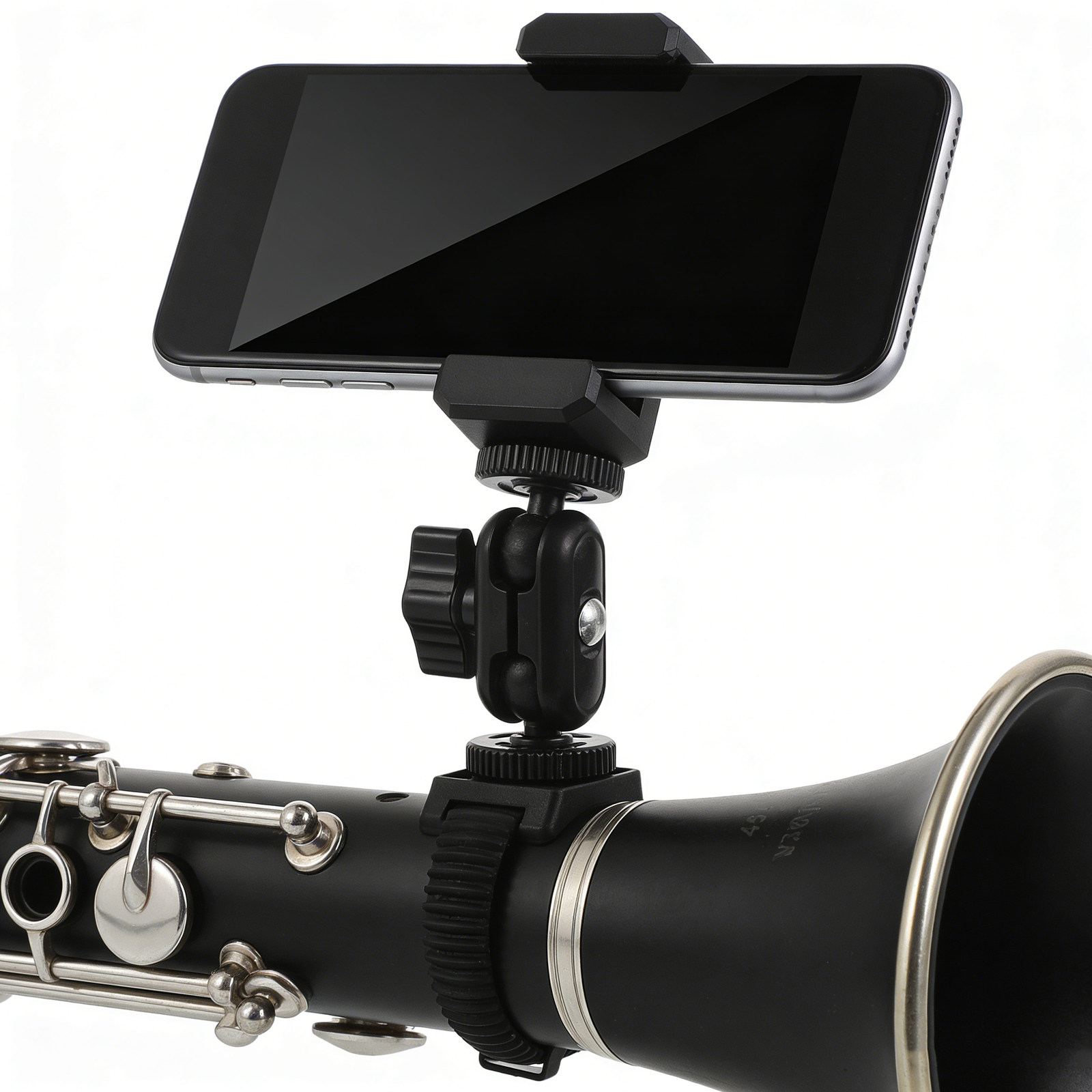 Musical Instrument Online - Support de téléphone réglable pour saxophone