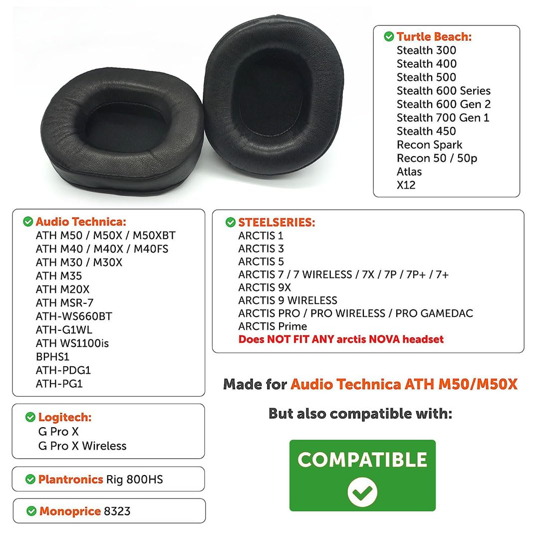 Oreillettes de remplacement en - Audio Technica Headphone Ath-M20X avis et prix