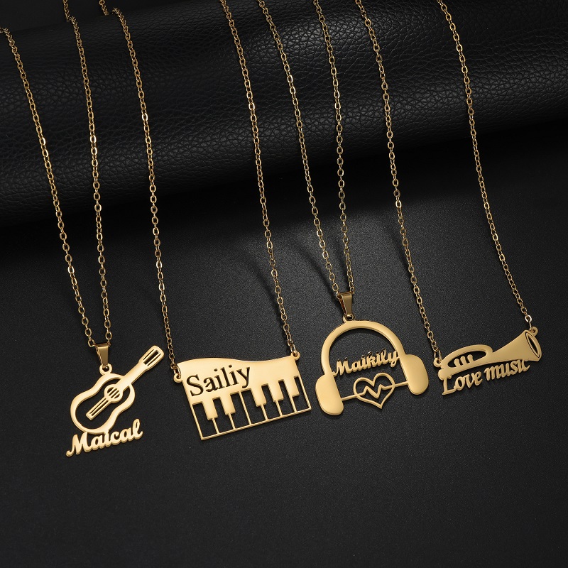 Collier avec pendentif instrum - Musical Instrument And Names avis et prix