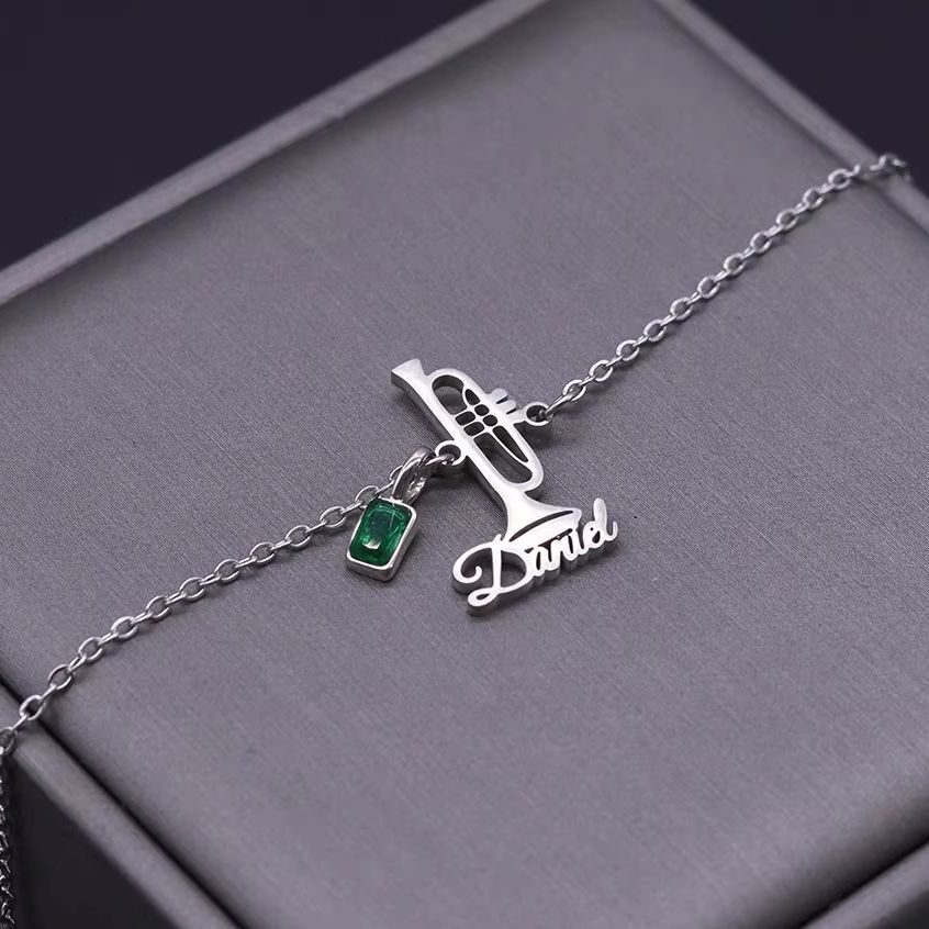 Bracelet trompette personnalis - Musical Instrument And Names avis et prix