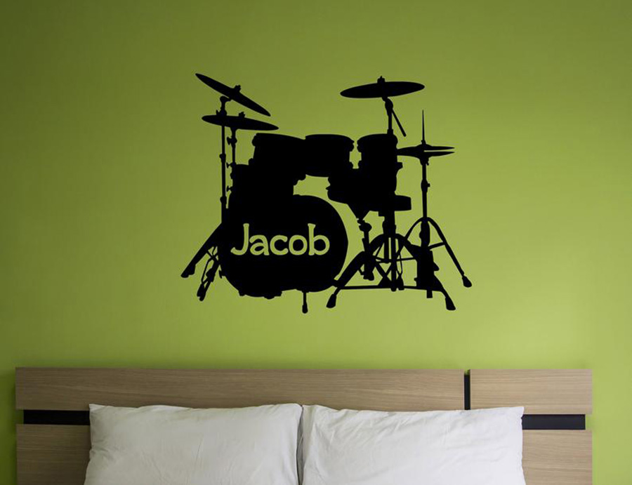 Autocollant Mural personnalisé - Musical Instrument And Names avis et prix